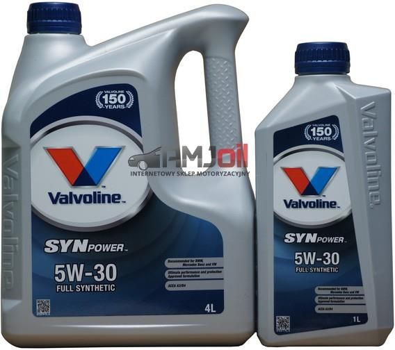 Valvoline Synpower 5W30 A3/B4 5l - opinie i ceny na Ceneo.pl