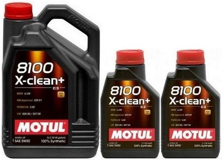 MOTUL 8100 X-CLEAN+ PLUS 5W30 C3 504/507 olej silnikowy 7L