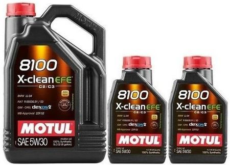 MOTUL 8100 X-CLEAN EFE 5W30 dexos2 olej silnikowy 7L
