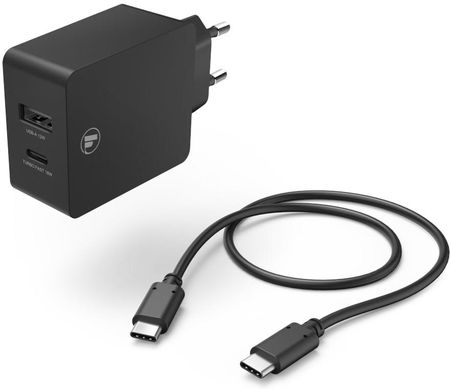 Hama Power Delivery/Qualcomm 30W + USB A + Kabel Type-C (210521)