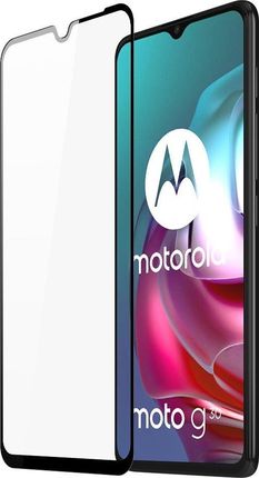 Dux Ducis 9D Tempered Glass wytrzymałe szkło hartowane 9H na cały ekran z ramką Motorola Moto G30 / Moto G10 czarny (case friendly)