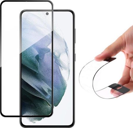 Wozinsky Full Cover Flexi Nano folia szklana szkło hartowane z ramką Samsung Galaxy S21+ 5G (S21 Plus 5G) czarny