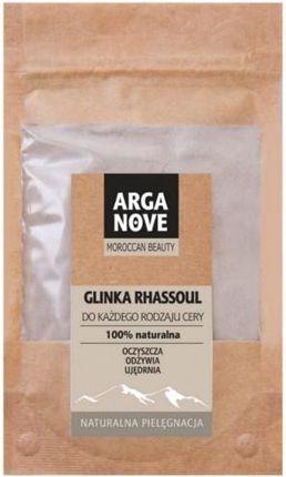 Maroko Produkt Glinka Rhassoul Puder Cera Normalna i Tłusta Arganove 70g