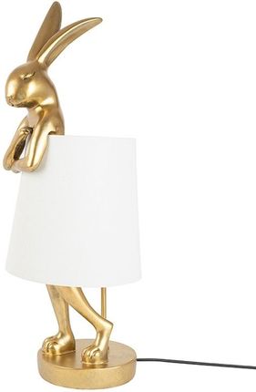 Kare Animal Rabbit lampa stołowa złota/biała