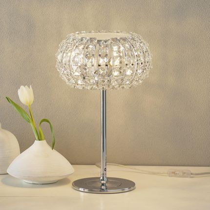 Schuller Lampa stołowa DIAMOND z kryształkami, 24 cm