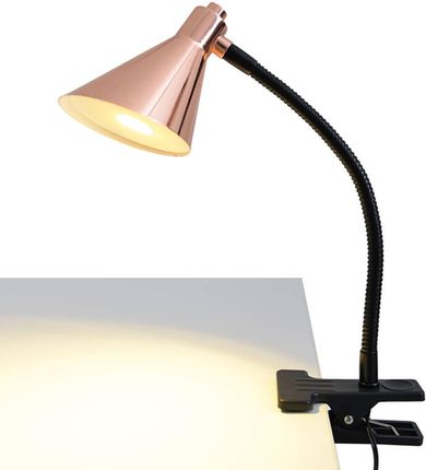 Näve Miedziana lampa z zaciskiem LED Janita