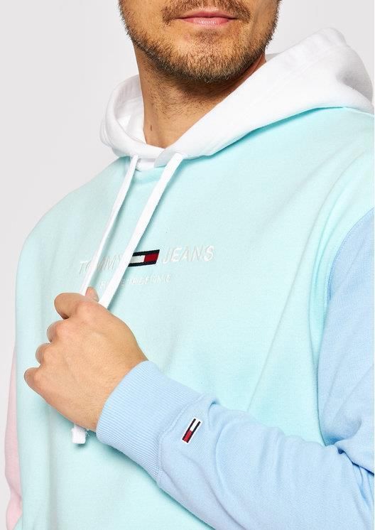 Tommy Jeans Bluza Tjm Color Block Hoodie DM0DM11659 Kolorowy 