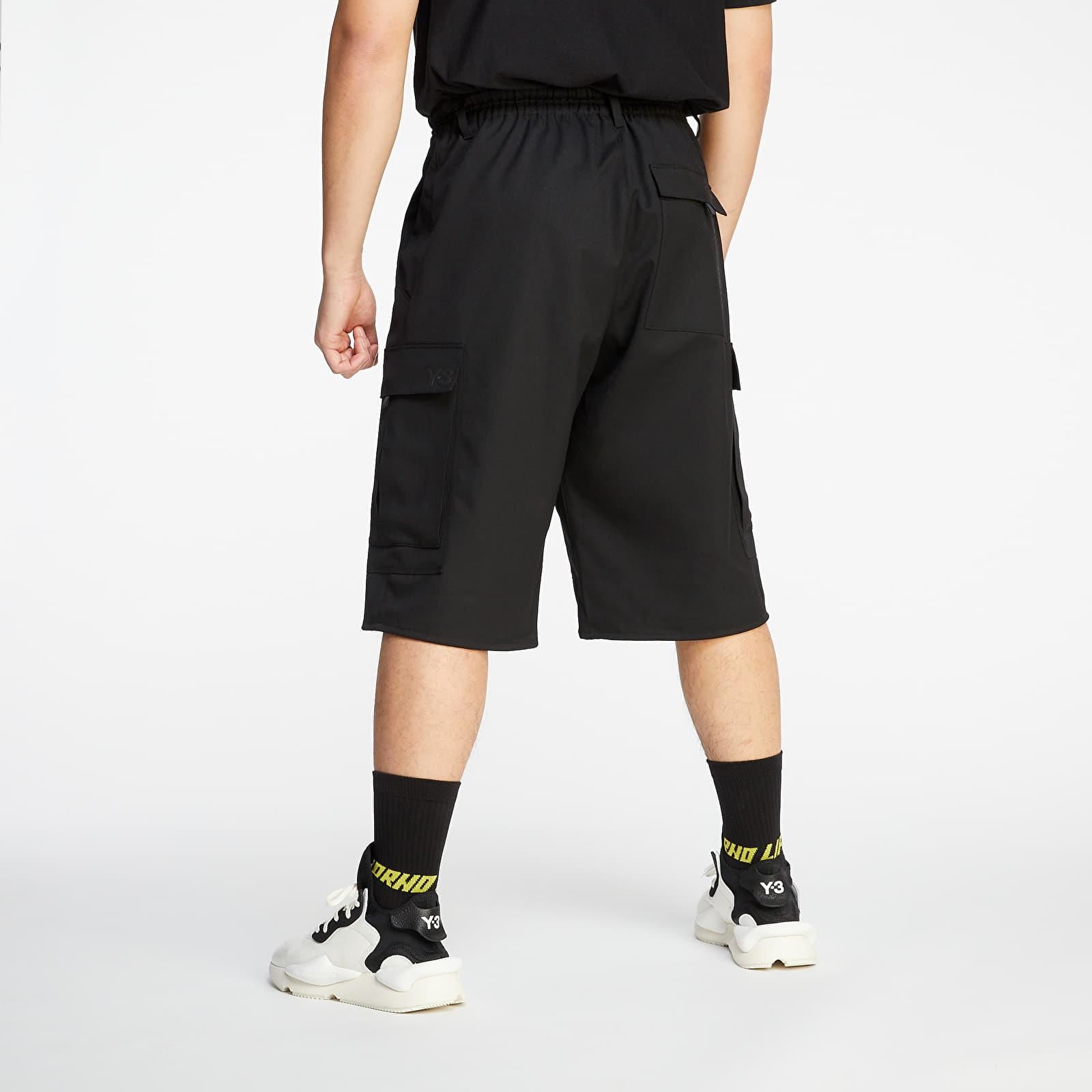 Y 3 Classic Refined Wool Stretch Cargo Shorts Black - Ceny i