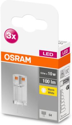 Osram żarówka sztyft LED G4 0,9W 2 700 K 3 szt.