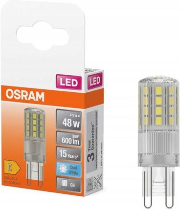 Osram żarówka sztyft G9 4,8W 4 000 K przezroczysta - zdjęcie 3