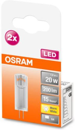 Osram żarówka sztyft LED G4 1,8W 2 700 K 2 szt. - Opinie i atrakcyjne ceny  na