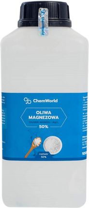 ChemWorld Oliwa Magnezowa 50% Chlorek Magnezu Sześciowodny 1000 ml