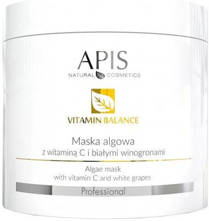 Apis Vitamin Balance Maska Algowa Z Witaminą C I Białymi Winogronami 200g
