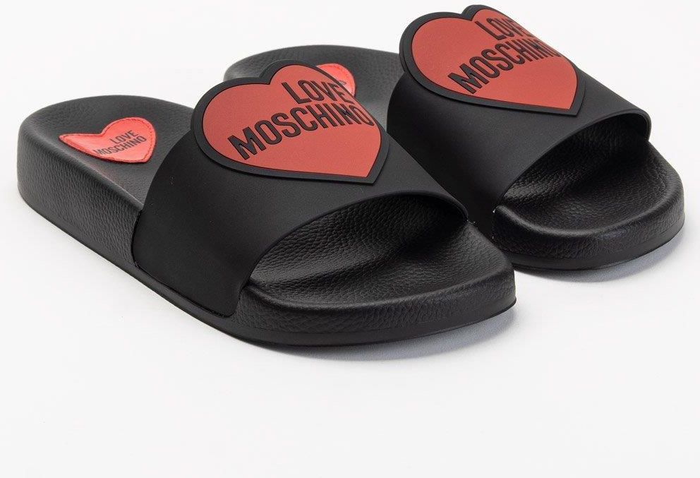 Moschino タフルキャットアイフレムティンテットサンクラス i-klapki-damskie-love-moschino