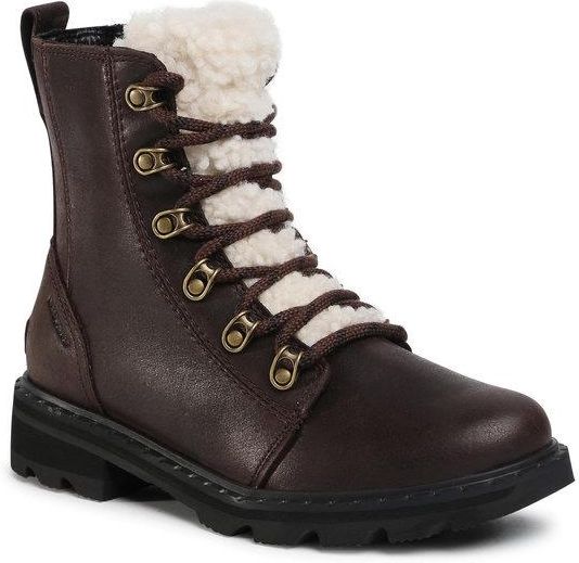 Sorel Botki Lennox Lace Cozy NL3955 Brązowy Ceny i opinie Ceneo.pl