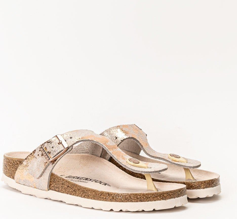 birkenstock gizeh vintage metallic rose copper