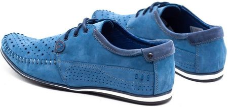 Buty męskie mokasyny 875 lato niebieskie - zdjęcie 5