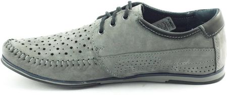 Buty męskie mokasyny 875 lato szare - zdjęcie 5