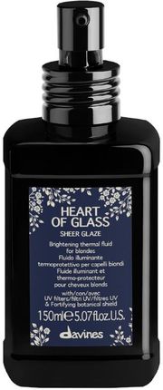 Davines Heart of Glass | Termoochronny rozświetlający fluid do włosów blond 150ml