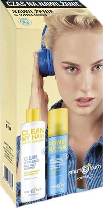 Montibello Smart Touch | Zestaw nawilżający do włosów: szampon oczyszczający 300ml + odżywka dwufazowa 200ml