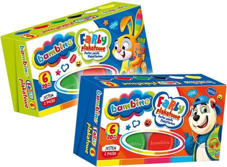 Bambino Farby Plakatowe Dla Dzieci 6 Kolorów 5001598