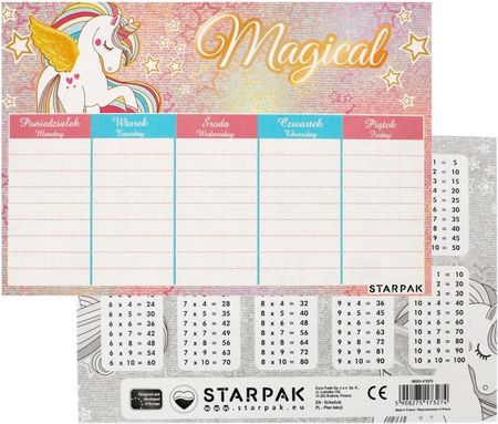 Starpak Plan Lekcji Unicorn Sztuka Pb 25/750