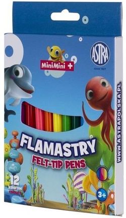 Astra Flamaster Mini Mini 12 Kolorów (454035)