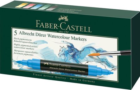Faber-Castell Pisaki Akwarelowe Dwustronne A.Durer 5 Kolorów