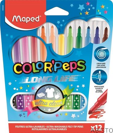 Maped Flamastry 12Kolorów Colorpeps 845020