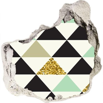 Wallmuralia.Pl Fototapeta dziura na ścianę Kolorowe trójkąty (NDP108188831)