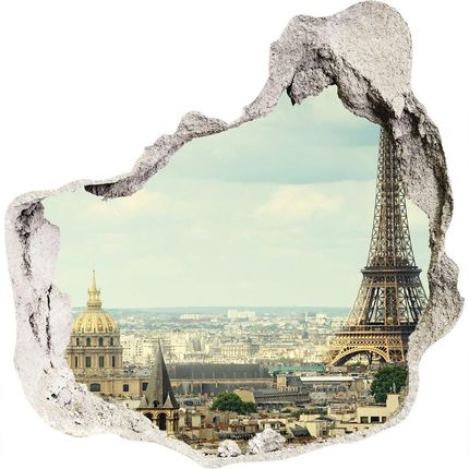 Wallmuralia.Pl Fototapeta dziura na ścianę 3d Wieża Eiffla Paryż (NDP120415657)