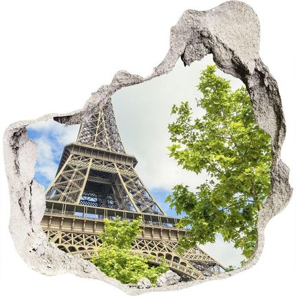 Wallmuralia.Pl Fototapeta dziura na ścianę 3d Wieża Eiffla Paryż (NDP57097253)