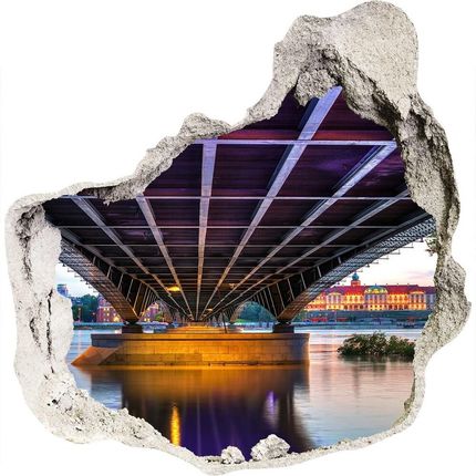 Wallmuralia.Pl naklejka fototapeta 3D widok Most w Warszawie (NDP65860025)
