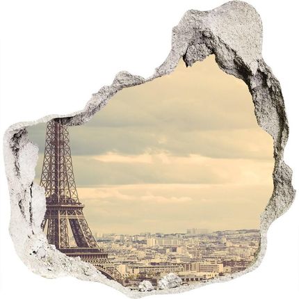 Wallmuralia.Pl Fototapeta dziura na ścianę 3d Wieża Eiffla Paryż (NDP67211214)