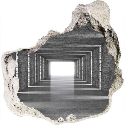 Wallmuralia.Pl Dziura 3d fototapeta na ścianę Tunel z cegły (NDP73368031)