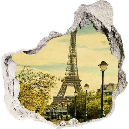 Wallmuralia.Pl Fototapeta dziura na ścianę 3d Wieża Eiffla Paryż (NDP75231588)