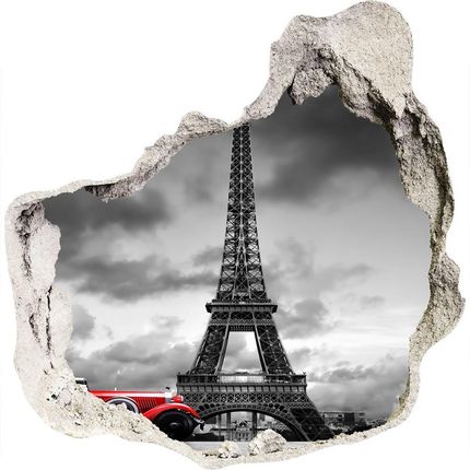 Wallmuralia.Pl Fototapeta dziura na ścianę 3d Wieża Eiffla Paryż (NDP76327230)