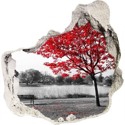 Wallmuralia.Pl naklejka fototapeta 3D widok Czerwone drzewo (NDP76838967)