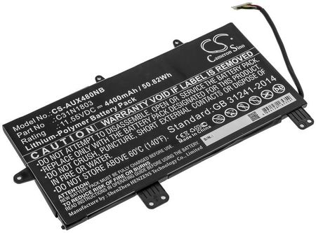 Cameron Sino Asus Zenbook Pro 14 Ux480 / C31N1803 4400Mah 50.82Wh Li-Polymer 11.55V (CSAUX480NB)