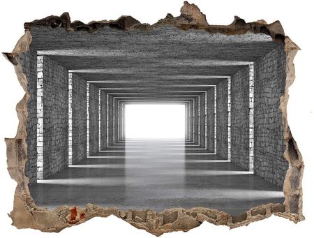 Wallmuralia.Pl Dziura 3d fototapeta na ścianę Tunel z cegły (NDK73368031)