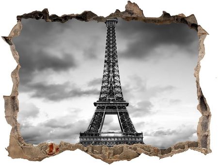 Wallmuralia.Pl Fototapeta dziura na ścianę 3d Wieża Eiffla Paryż (NDK76327213)