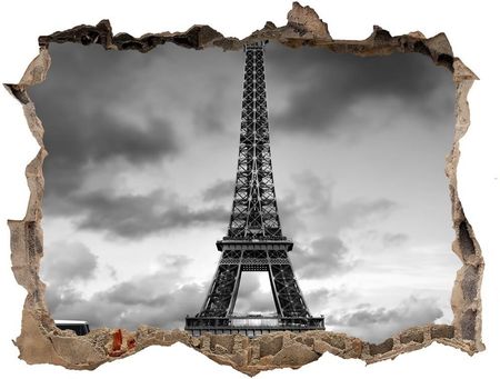 Wallmuralia.Pl Fototapeta dziura na ścianę 3d Wieża Eiffla Paryż (NDK76327230)