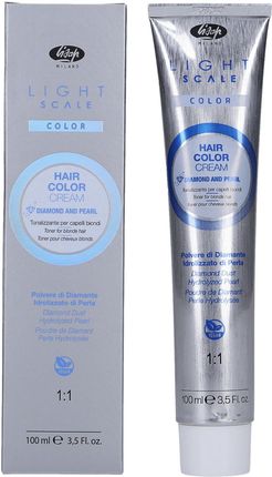 Lisap Light Scale Hair Color Cream Toner Do Włosów W Kremie Z Pyłem Diamentowym I Perłą Bez Amoniaku 100 ml