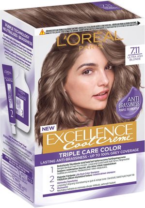 L'Oreal Excellence Ultra Farba do włosów Ash Blonde 7.11