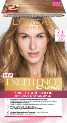 L'Oreal Excellence Farba do włosów 7.31 Złocisty beż