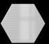 Wow Płytka Heksagonalna, Ścienna Mini Hexa Canale Ice White Gloss 15X17,3