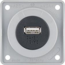 Hager Gniazdo Usb Ładowania Pojedyncze 12V 3A Szary Czarny Berker (926032507)