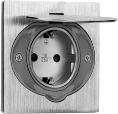 Zdjęcie Orno Hermetyczne Gniazdo Elektryczne Schuko Ip44 Stal Nierdzewna (ORAE1397GS) - Bieruń