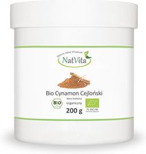 Zdjęcie Natvita Cynamon Cejloński Bio mielony 200g - Wołów