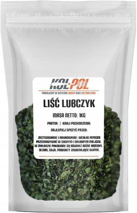 Kol-Pol Liść Lubczyku 1kg Suszony lubczyk liście